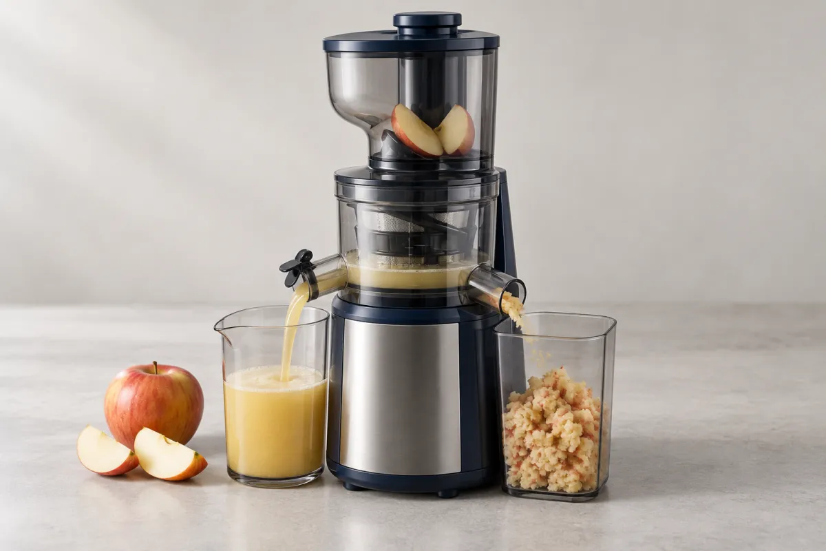 Original concept illustration: slow juicers