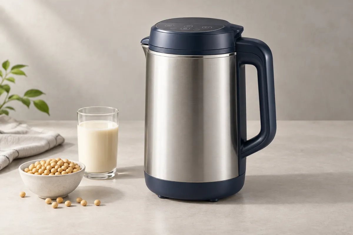 Original concept illustration: soy milk makers