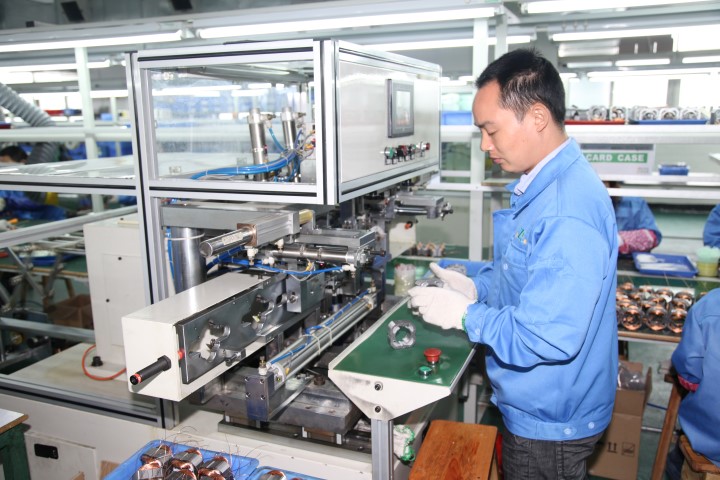 Motor production process at Zhanye Motor
