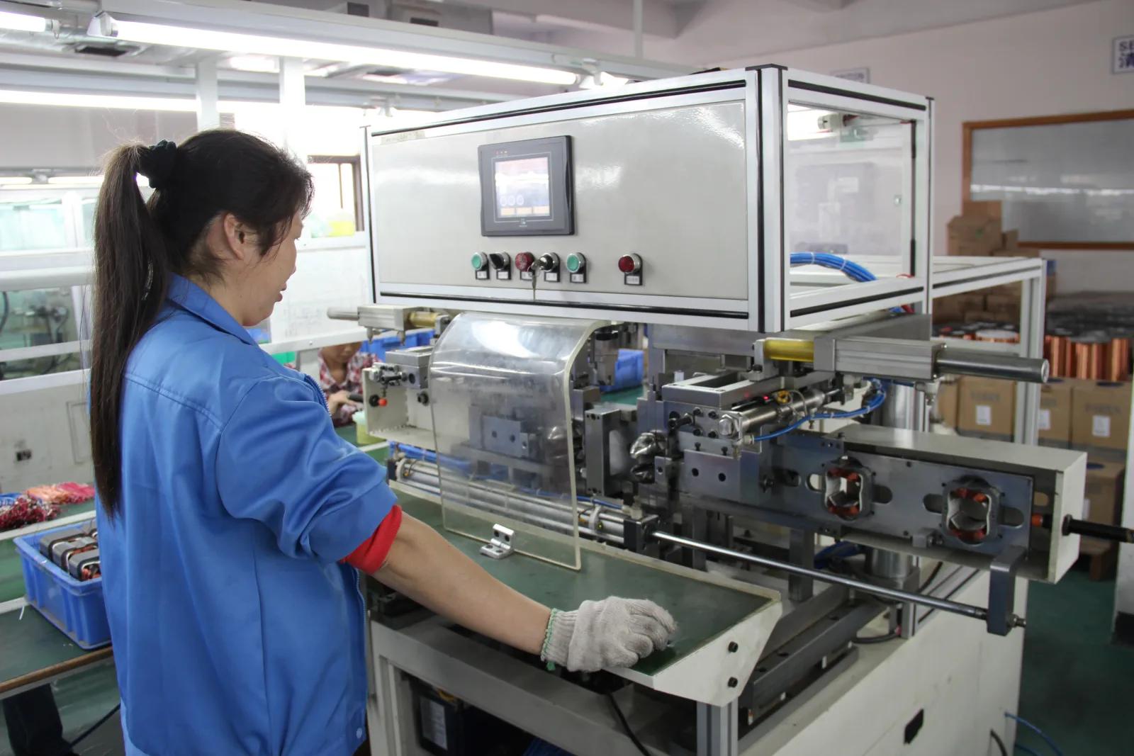 Automated component assembly at Zhanye Motor