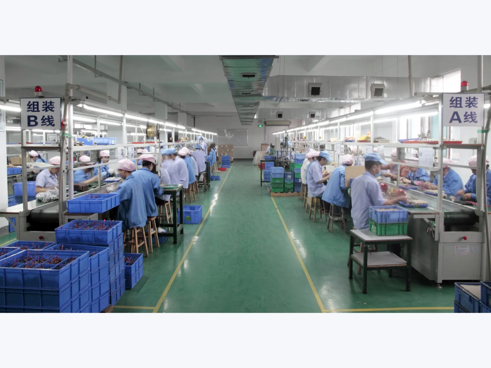 Zhanye Motor assembly lines in Shenzhen factory