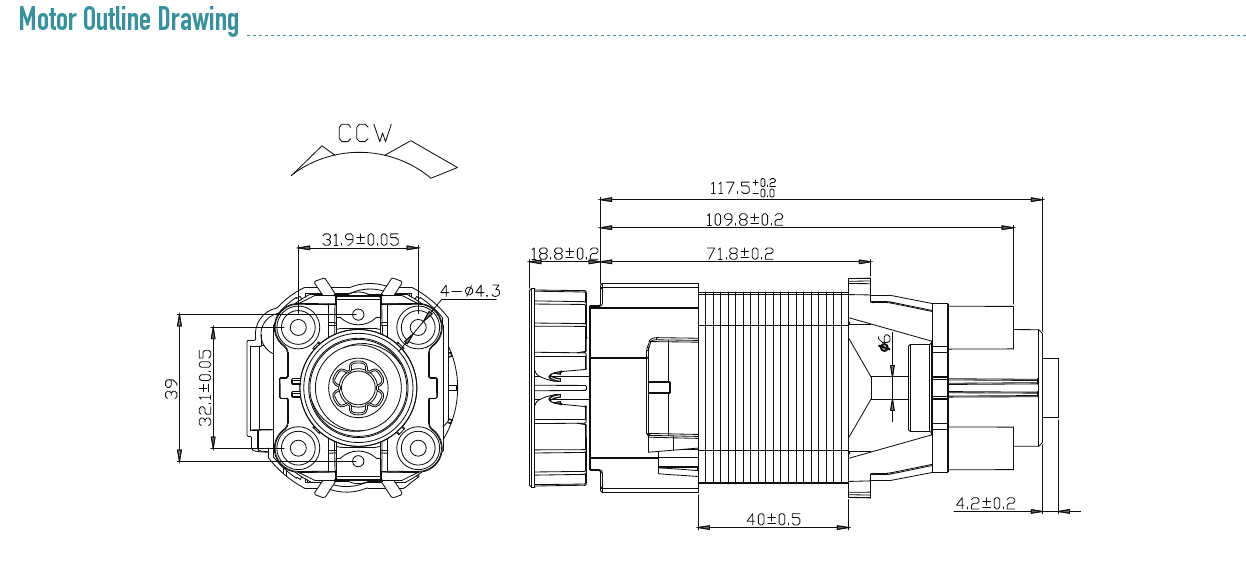 ZYU5640 串激电机外形安装图
